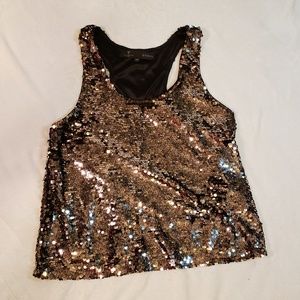 Guess Sequined tank size Large